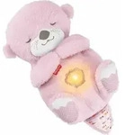 Fisher-Price Schlummer-Otter, pinkes Pl&uuml;schspielzeug f&uuml;r Babys, Spieluhr mit