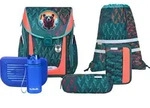 McNeill Schulranzen Primo Schoolbag Set 9-teilig Bear petrol - Blau