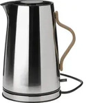 stelton Emma Wasserkocher 1,2 l mit Buchengriff, steel - Grau