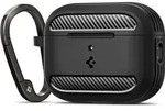 Spigen Rugged Armor, H&uuml;lle, Thermoplastische Polyurethane (TPU), Schwarz - Schwarz