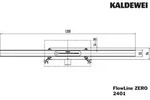 KALDEWEI Duschrinnerost FLOWLINE ZERO 2401 1200 mm alpinwei&szlig; matt 940100010711...