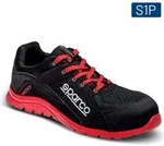Sparco 07517NRRS Praxis-Sicherheitsschuhe Jacques S1P SRC Rot/Schwarz 48 -
