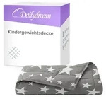 Gewichtsdecke f&uuml;r Kinder aus 100% Baumwolle, Edition "Sterne" - 2,5 KG / 90x 120cm -