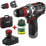 PARKSIDE PERFORMANCE 12V Schlagbohrschrauber PSBSAP 12 Akku 2 Ah + Bosch Bitset 10