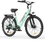 HillMiles E Bike, City E-Bike & E-Hollandrad mit 36V 13Ah Akku bis zu 80-100km,