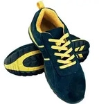 Arbeitsschuhe SB SRA Halbschuhe Wildleder blau/gelb 36 - Blau - 36