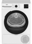Beko BM3T38230FH, Freistehend, Frontlader, W&auml;rmepumpe, Wei&szlig;, Tasten, Drehregler,