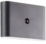 Brilliant G80605/06 Xino Au&szlig;enwandleuchte mit Bewegungsmelder Kunststoff schwarz LED