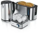 Arendo 3-teiliges Fr&uuml;hst&uuml;cksset, Wasserkocher 1,5L, Langschlitz Toaster...