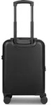 Bugatti Valencia 2.0 4 Rollen Kabinentrolley S 54 cm mit Dehnfalte - Schwarz