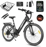 SAMEBIKE RS-A01 Pro E-Bike 26" 250W 90KM Reichweite 36V 15Ah Akku Shimano 7-Gang