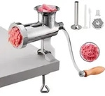 VEVOR manuelle Fleischm&uuml;hle, alle Teile Edelstahl, handbetriebene