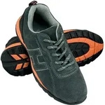 Arbeitsschuhe SB SRA Halbschuhe Wildleder grau/orange 36 - Schwarz - 36
