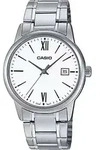 Casio Standard MTP-V002D-7B3, Wasserfest, Quarz - Silber/Wei&szlig;