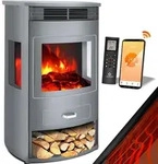 KESSER&reg; Prio Elektrokamin mit Heizung Heizl&uuml;fter Fernbedienung WiFi App...