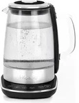 H.Koenig Elektrischer Wasserkocher BO600, 1,5 L, Glas und Edelstahl