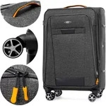 RGL S030 XXL Reisekoffer Stoffkoffer mit 360&deg; Leichtlauf Doppelr&auml;der Trolley mit