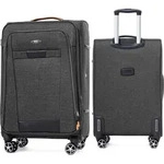 RGL S030 XXL Reisekoffer Stoffkoffer mit 360&deg; Leichtlauf Doppelr&auml;der Trolley mit