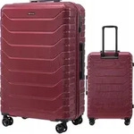 WINGS Ultra-Robuster Reisekoffer XXL mit TSA-Schloss, 96L, Rot - Rot