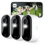 Arlo Essential Outdoor &Uuml;berwachungskamera, 3er Set, IP-Sicherheitskamera,...