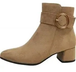 Marco Tozzi Damenschuhe Stiefeletten Beige Freizeit - Beige - 36