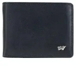 Portemonnaie GOLF RFID Geldb&ouml;rse 8 Kartenf&auml;cher + Loop schwarz Uni - Leder -