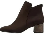 Stiefeletten mit Rei&szlig;verschluss und Absatz - 36