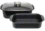ELO Duo Vital Br&auml;ter Aluminiumguss mit Aromaknopf Induktion schwarz 40cm -...