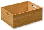 KESPER Aufbewahrungsbox Kiste Bambus , stapelbar, mit 2 Tragegriffen, 33x24x13,5 cm,