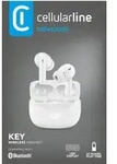 Cellularline Key, True Wireless Stereo (TWS), Anrufe/Musik, 102 g, Kopfh&ouml;rer, Wei&szlig;