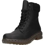 Schn&uuml;rstiefelette Warmfutter bis 35mm Absatz (casual) 78220-00 - Schwarz - 36