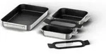 Kochgeschirr-Set Induktion Z9404FF0 (edelstahl/schwarz, 1x gro&szlig;, 1x medium, 2x klein