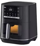 Braun HF 5075, Hei&szlig;luftfritteuse, Einzelbild, Schwarz, Grau, Ber&uuml;hrung,