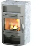 Rotheigner Kaminofen Tessin Naturstein Stahl gussgrau 8,5 kW