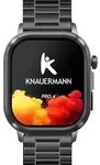 Knauermann PRO 4 (2026) Smartwatch mit Anruf & SOS Funktion - Schwarz