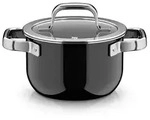 WMF Fusiontec Mineral Pro Kochtopf mit Deckel, 16 cm, Black 05.1864.5290, 2 l, Rund,