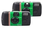 Fujifilm | 7130786 QuickSnap 400 Disposable Flash Camera (Pack of 2) - Gr&uuml;n
