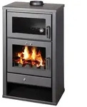 Kaminofen mit Backfach Victoria Triumph F, schwarz mit XL-Brennraum &ndash; 15kW -