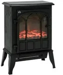 HOMCOM Elektrokamin, Ger&auml;uscharmer Standkamin mit Flammeneffekt, 2000W...
