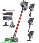 VACTechPro 78KPa Akku Staubsauger 650W Staubsauger Kabellos, 70Min Laufzeit,