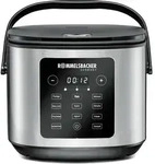 Multi-Reiskocher MRK 950 (edelstahl/schwarz, 860 Watt, 5 Liter) - Silber