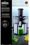 Braun SJ 7000, Zentrifugal-Entsafter, Grau, Edelstahl, 2 l, 2,5 l, 7,5 cm, Drehregler