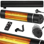 MONZANA&reg; Infrarot Heizstrahler MZH2000 Goldr&ouml;hre 2000W 3 Heizstufen Fernbedienung
