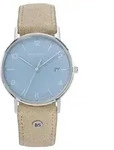 Bruno S&ouml;hnle Herren Armbanduhr Rondo 17-13105-323 Lederband beige - Beige