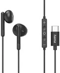 Hama Kopfh&ouml;rer Classy Earbuds, USB-C, Schwarz - Schwarz