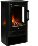 HOMCOM LED Elektrokamin Standkamin Kaminofen mit Flammeneffekt 1000/2000W
