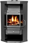 Eck-Kaminofen Victoria Panama, schwarz, dauerbrandf&auml;hig &ndash; 9kW - Schwarz