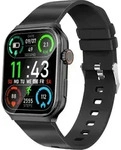 Akashi, Smartwatch Bluetooth Sport-Tracking Freisprechanrufe, Schwarz - Schwarz