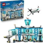 LEGO City Flughafen mit Flugzeug - Spielzeug Miniatur Modellbau mit Terminal,