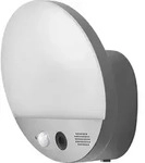 OSRAM 4099854474910 Runde Wandleuchte mit integrierter Kamera, Fernsprecheinrichtung,